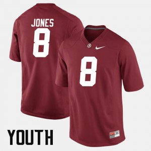 Youth Julio Jones Crimson Alabama Crimson Tide #8 2025-26 Alumni Football Game Jerseys 310939-764