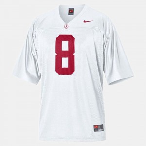 Men Julio Jones White Alabama Crimson Tide #8 Alumni College Football Jersey 717753-724