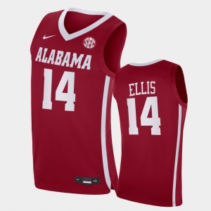 Men Keon Ellis Red Alabama Crimson Tide #14 Limited College Basketball Jersey 570747-434