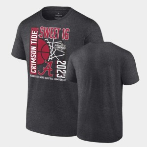 Men Charcoal Alabama Crimson Tide 2023 NCAA Basketball Tournament Sweet 16 March Madness T-Shirt 308767-792