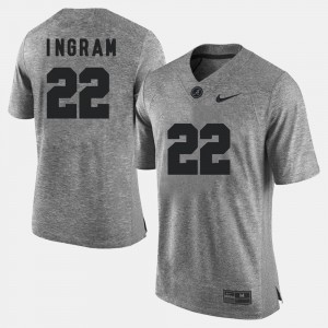 Men's Mark Ingram Gray Alabama Crimson Tide #22 Gridiron Limited Gridiron Gray Limited Jerseys 780984-511