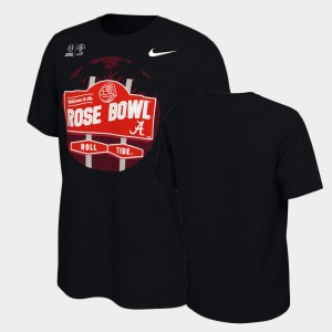Men's Black Alabama Crimson Tide Illustrated 2021 Rose Bowl T-Shirt 470496-917
