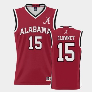 Men's Noah Clowney Crimson Alabama Crimson Tide #15 ProSphere College Basketball Jersey 586499-193