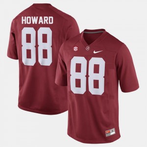 Men's O.J. Howard Red Alabama Crimson Tide #88 High School College Football Jersey 502386-241