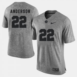 Men Ryan Anderson Gray Alabama Crimson Tide #22 Gridiron Limited Gridiron Gray Limited Jersey 663773-536