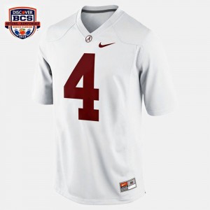 Youth T.J. Yeldon White Alabama Crimson Tide #4 Alumni College Football Jersey 727316-216