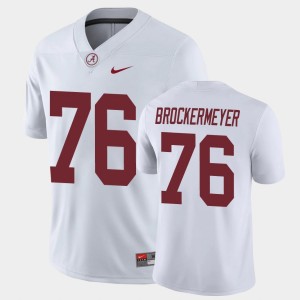 Men Tommy Brockermeyer White Alabama Crimson Tide #76 Official Game Jersey 646686-836