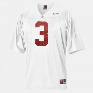Men Trent Richardson White Alabama Crimson Tide #3 2025-26 College Football Jerseys 560158-100