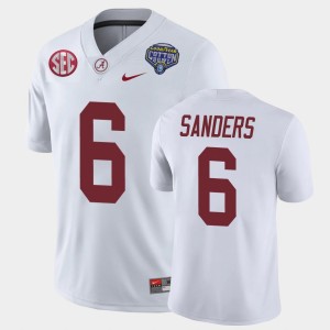 Men Trey Sanders White Alabama Crimson Tide #6 Game 2021 Cotton Bowl Jerseys 887517-588