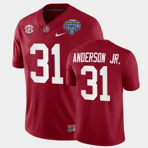 Men's Will Anderson Jr. Crimson Alabama Crimson Tide #31 College Football Playoff 2021 Cotton Bowl Jerseys 516477-961