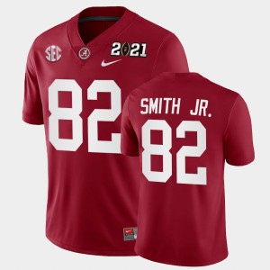 Mens Irv Smith Jr. Crimson Alabama Crimson Tide #82 Playoff Game 2021 National Championship Jerseys 872812-126