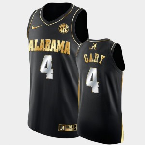 Men's Juwan Gary Black Alabama Crimson Tide #4 Golden Authentic College Basketball Jerseys 894109-441