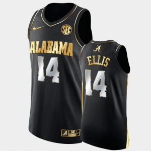 Mens Keon Ellis Black Alabama Crimson Tide #14 Golden Authentic College Basketball Jerseys 685898-249