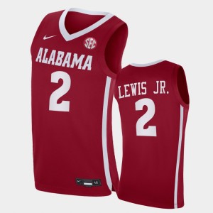Mens Kira Lewis Jr. Crimson Alabama Crimson Tide #2 College Basketball Replica Jerseys 460220-259