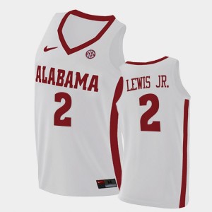 Men Kira Lewis Jr. White Alabama Crimson Tide #2 College Basketball Replica Jerseys 965099-848