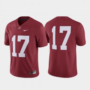 Men's Crimson Alabama Crimson Tide #17 College Football Game Jerseys 962056-148