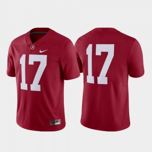 Mens Crimson Alabama Crimson Tide #17 College Football Limited Jerseys 958904-569