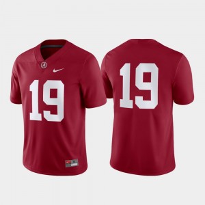 Men Crimson Alabama Crimson Tide #19 Game Jerseys 379203-826
