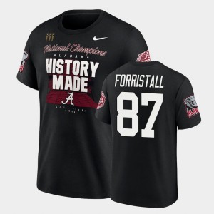 Men Miller Forristall Black Alabama Crimson Tide #87 College Football Playoff 2020 National Champions T-Shirt 825735-429