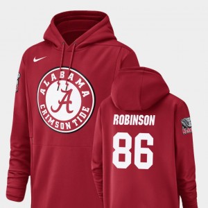 Men A'Shawn Robinson Crimson Alabama Crimson Tide #86 Football Performance Champ Drive Hoodie 117373-904
