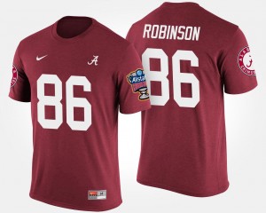 Men A'Shawn Robinson Crimson Alabama Crimson Tide #86 Sugar Bowl Bowl Game T-Shirt 642386-442