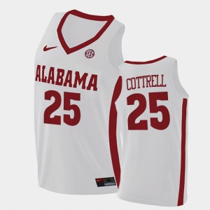 Men Adam Cottrell White Alabama Crimson Tide #25 2021 Swingman College Basketball Jersey 716067-923