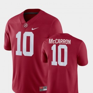 Mens AJ McCarron Crimson Alabama Crimson Tide #10 College Football Game Jerseys 231486-151