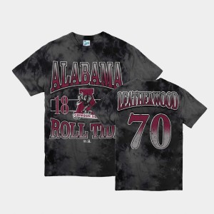 Men's Alex Leatherwood Black Alabama Crimson Tide #70 Game Vintage Tubular T-Shirt 993331-844