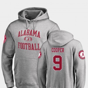 Mens Amari Cooper Ash Alabama Crimson Tide #9 College Football Neutral Zone Hoodie 608699-518