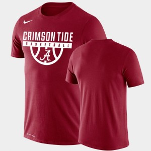 Men's Crimson Alabama Crimson Tide Performance Basketball Drop Legend T-Shirt 121905-690