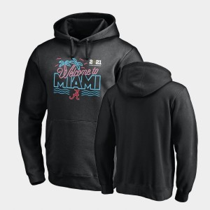 Men Black Alabama Crimson Tide College Football Pullover 2021 National Championship Hoodie 432463-546