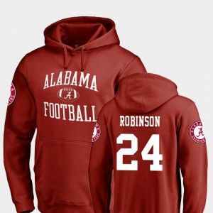 Men Brian Robinson Jr. Crimson Alabama Crimson Tide #24 College Football Neutral Zone Hoodie 790415-325
