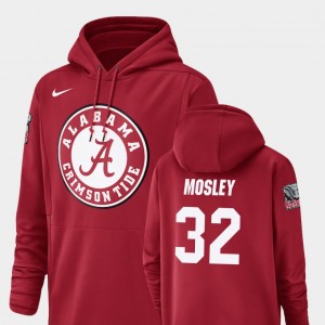 Mens C.J. Mosley Crimson Alabama Crimson Tide #32 Football Performance Champ Drive Hoodie 899845-590
