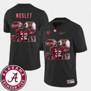 Men C.J. Mosley Black Alabama Crimson Tide #32 Football Pictorial Fashion Jersey 697027-424