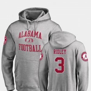Men Calvin Ridley Ash Alabama Crimson Tide #3 College Football Neutral Zone Hoodie 718477-509