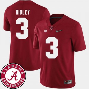 Men's Calvin Ridley Crimson Alabama Crimson Tide #3 2018 SEC Patch College Football Jerseys 760765-861
