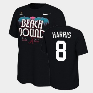 Men's Christian Harris Black Alabama Crimson Tide #8 Bound College Football Playoff 2021 National Championship T-Shirt 907641-227