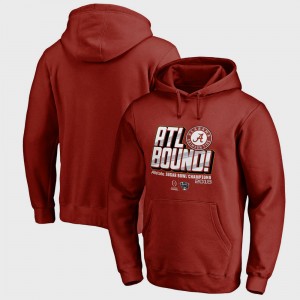 Men's Crimson Alabama Crimson Tide College Football Playoff 2018 Sugar Bowl Champions Flea Flicker Bowl Game Hoodie 547976-586
