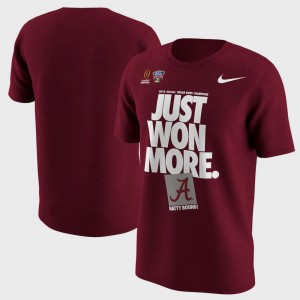 Men's Crimson Alabama Crimson Tide College Football Playoff 2018 Sugar Bowl Champions Locker Room Bowl Game T-Shirt 719682-243