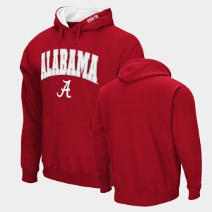 Men's Crimson Alabama Crimson Tide Pullover Arch & Logo 2.0 Hoodie 401171-531