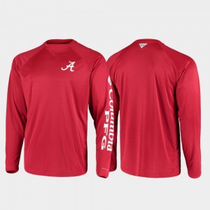 Men Crimson Alabama Crimson Tide PFG Terminal Tackle Long Sleeve Omni-Shade T-Shirt 777321-619