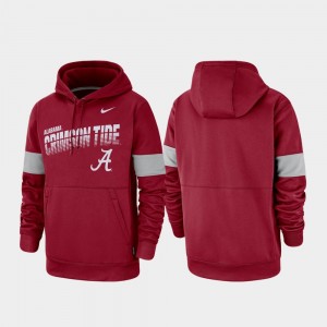 Men's Crimson Alabama Crimson Tide Pullover Performance Hoodie 680737-368