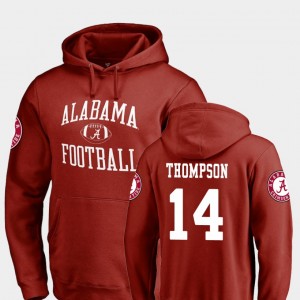 Men Deionte Thompson Crimson Alabama Crimson Tide #14 College Football Neutral Zone Hoodie 454161-765
