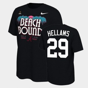 Men's DeMarcco Hellams Black Alabama Crimson Tide #29 Bound College Football Playoff 2021 National Championship T-Shirt 148310-977