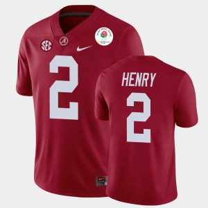 Mens Derrick Henry Crimson Alabama Crimson Tide #2 College Football 2021 Rose Bowl Jerseys 268951-568