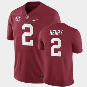 Men Derrick Henry Crimson Alabama Crimson Tide #2 Home Game College Football Jerseys 808826-910