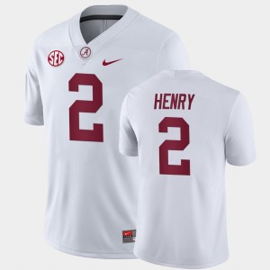 Men Derrick Henry White Alabama Crimson Tide #2 Away Game College Football Jerseys 348327-366