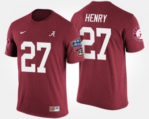 Mens Derrick Henry Crimson Alabama Crimson Tide #27 Sugar Bowl Bowl Game T-Shirt 567371-388