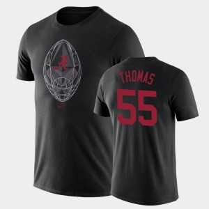 Mens Derrick Thomas Black Alabama Crimson Tide #55 Legend Football Icon T-Shirt 398853-609