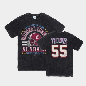 Men's Derrick Thomas Black Alabama Crimson Tide #55 1979 Sugar Bowl Vintage Tubular T-Shirt 282836-883